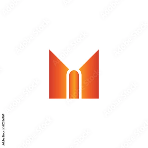 Obraz letter M logo template house illustration abstract vector design