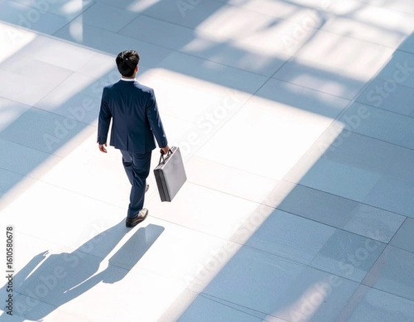 Fototapeta 街を歩くビジネスマン