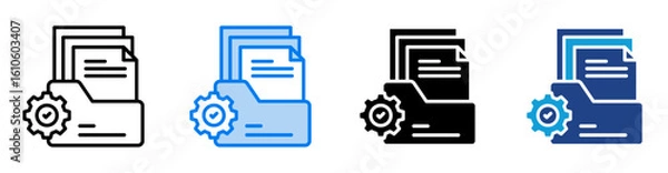 Obraz Documentation icon set multiple style collection