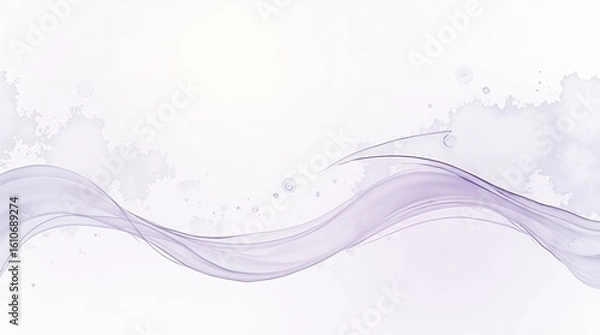 Fototapeta Light Lilac Watercolor with Clean Fade