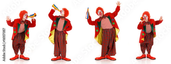 Obraz Female holiday clown