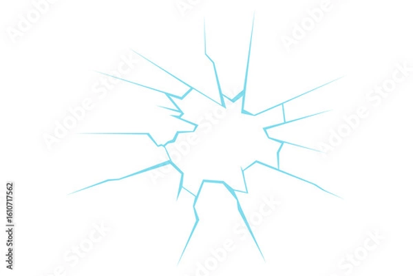 Obraz broken glass effect