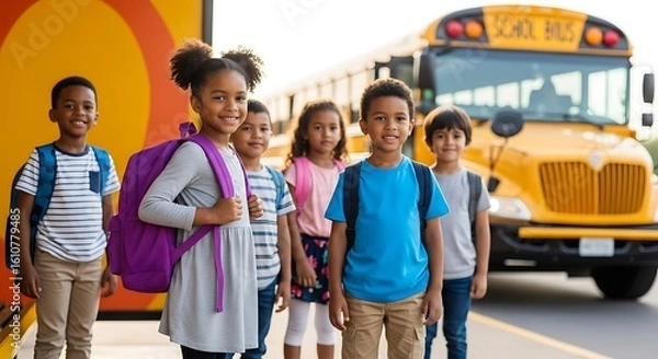 Fototapeta Back to School typography. Vector badges, labels and logos. School Background. Hand drawn lettering. Blackboard background with red apple, pencil, paper plane and chalk.

