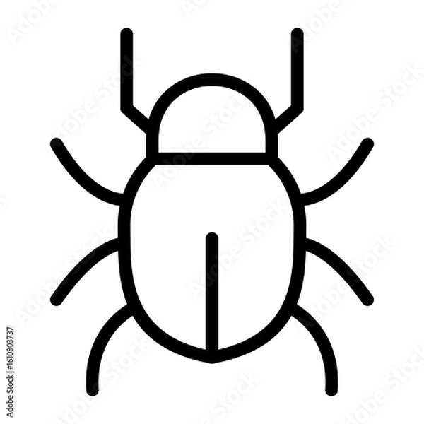 Obraz Software Bug Glitch Error Icon Computer Virus Malware Cyber Security Threat System Problem Digital Attack Warning Online Danger IT Development Debugging