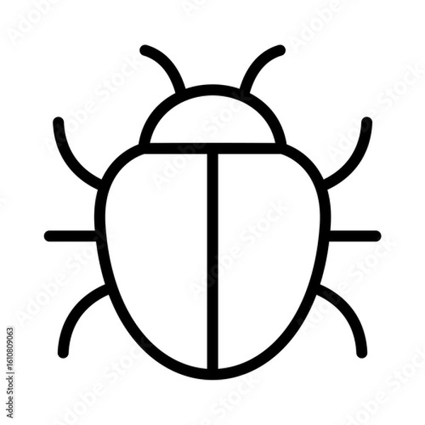 Obraz Computer Virus Malware Bug Icon Cyber Security Threat Digital Attack Warning System Problem Internet Infection Corrupt Software Programming Error