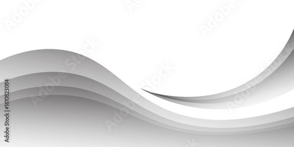 Fototapeta abstract white background with gradient color and artistic dynamic line decoration