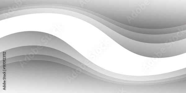 Fototapeta abstract white background with gradient color and artistic dynamic line decoration