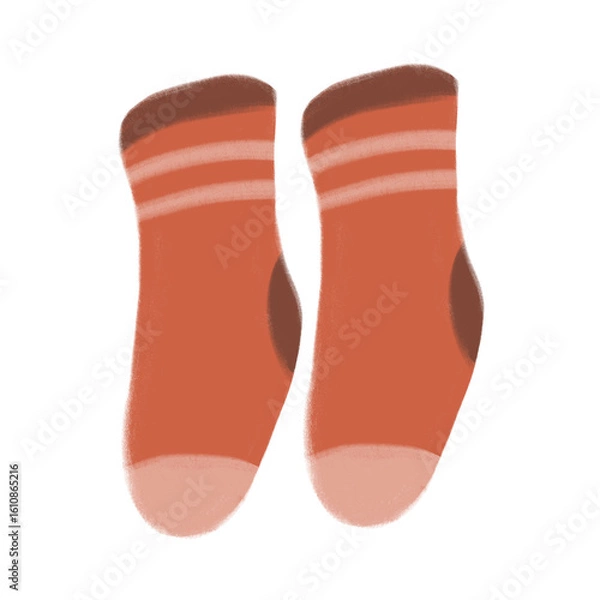 Fototapeta Warm Wool Socks Illustration