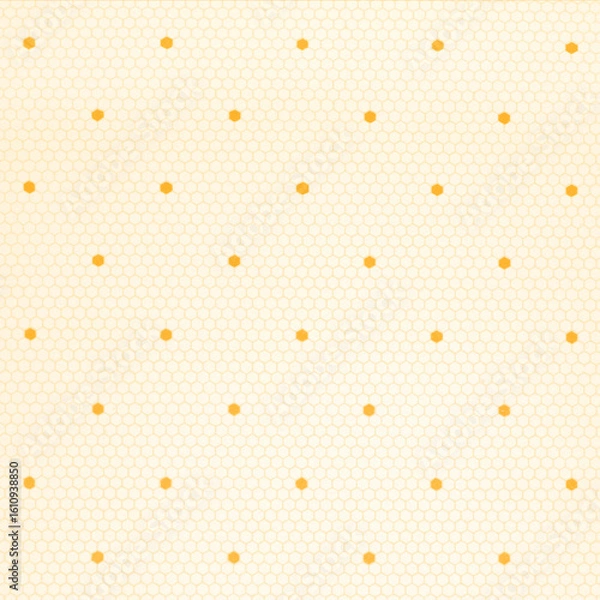 Fototapeta 노란색 육각형 패턴