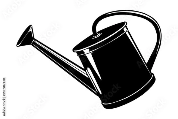 Fototapeta watering can silhouette
