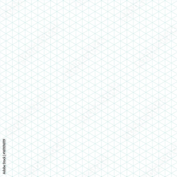 Obraz Isometric grid pattern guide vector file correct version for drawing and painting