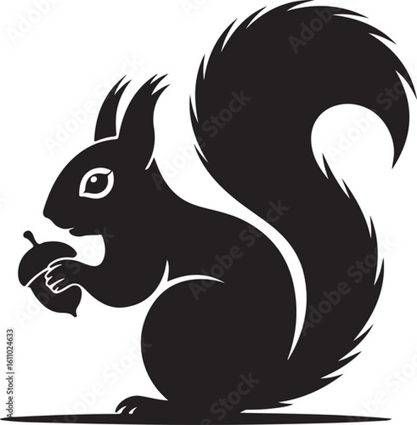 Obraz squirrel on a white background