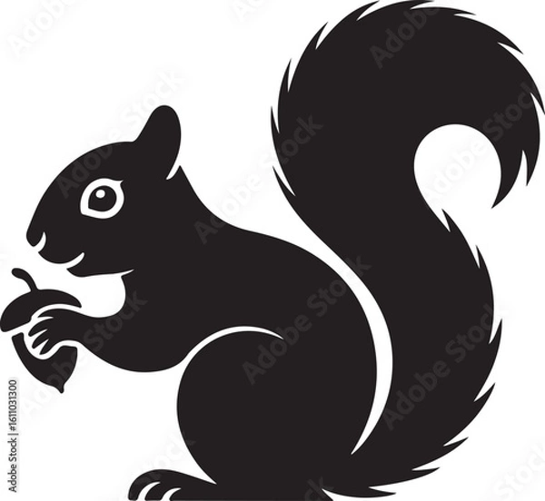 Obraz squirrel with nut