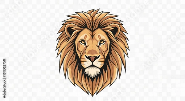 Obraz Majestic Lion Head Vector Icon