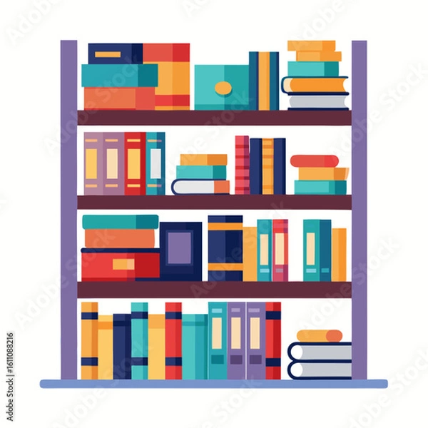 Obraz bookshelf with books