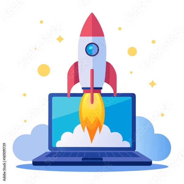 Obraz rocket in space