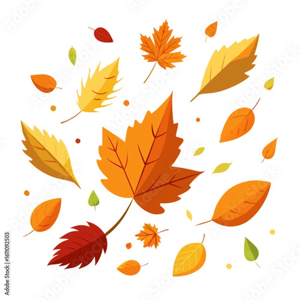 Obraz autumn leaves background