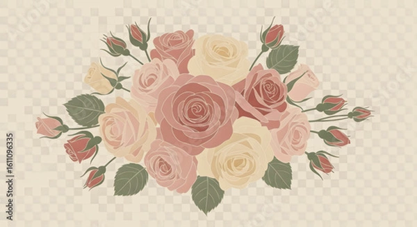 Obraz "Beautiful Flower Vector Illustration"