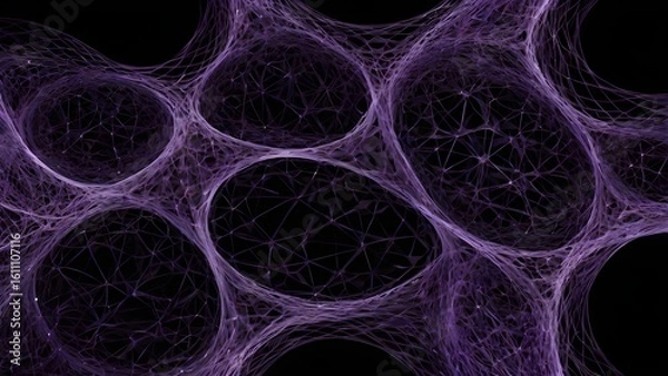 Fototapeta Ultraviolet Thread Network Background.