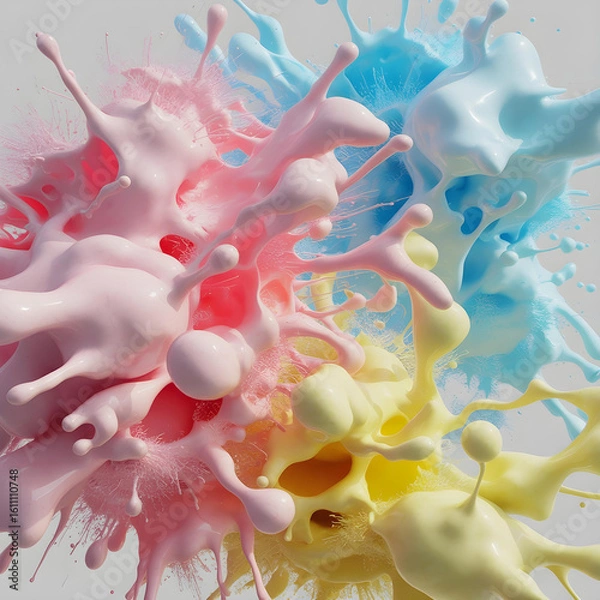 Obraz 3D Color Splash