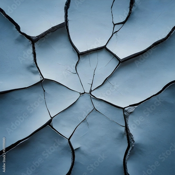 Obraz cracked concrete wall