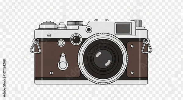 Obraz vintage photo camera isolated