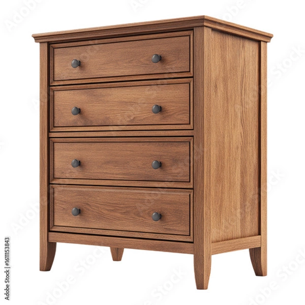 Fototapeta Chest of drawer isolated on transparent background