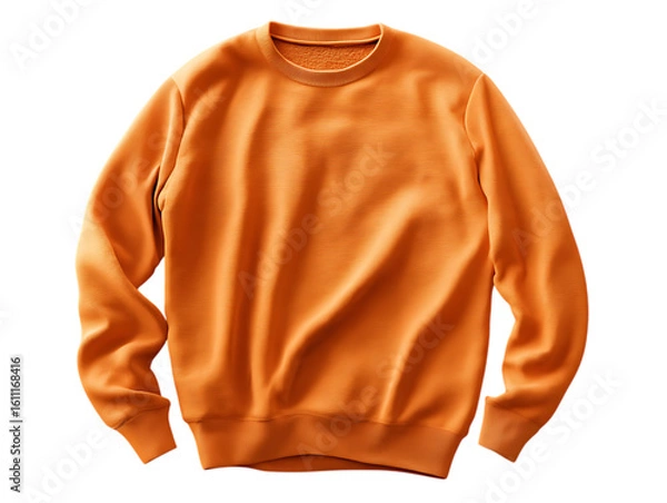 Obraz Orange sweater isolated on white background