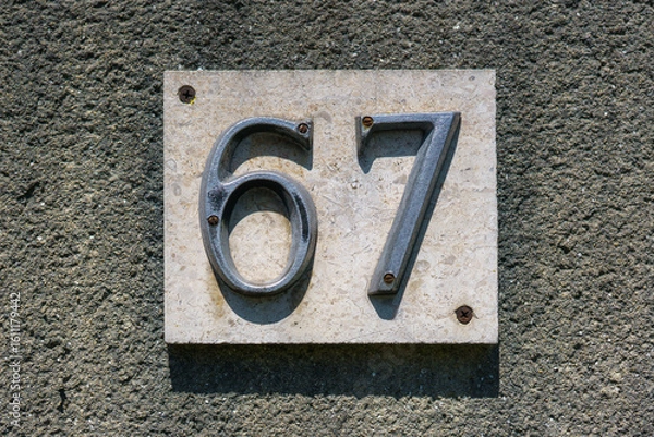 Obraz house number 67