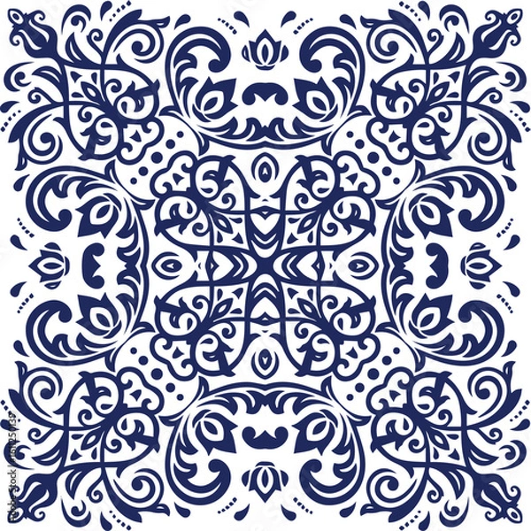 Fototapeta Beautiful flower art and mandala vector design