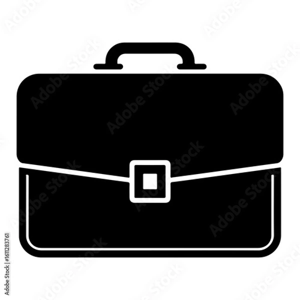 Fototapeta Black briefcase icon