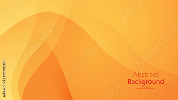 Fototapeta Warm and orange color background abstract art vector