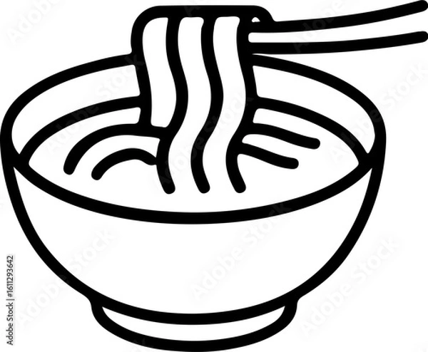 Obraz 라면 우동 아이콘