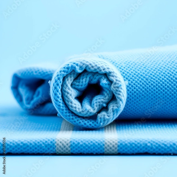 Obraz one rolled blue towel