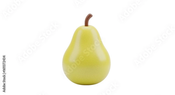Fototapeta Pear Fruit Isolated on Transparent Background