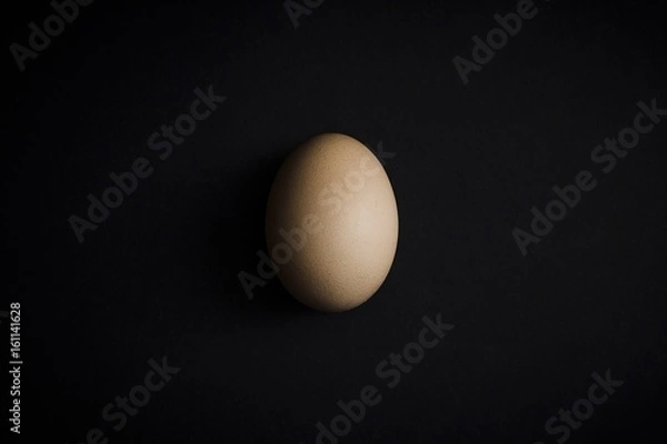 Obraz Jajko na czarny tle
