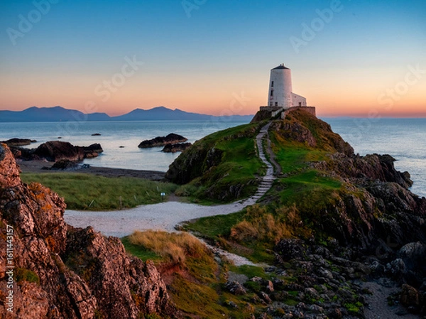 Obraz lighthouse at sunset