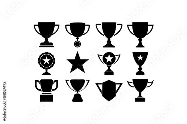 Obraz  different trophy star set 
