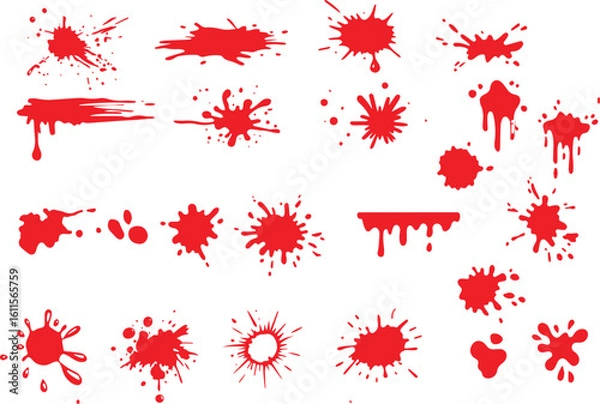 Obraz brush blood splatter background