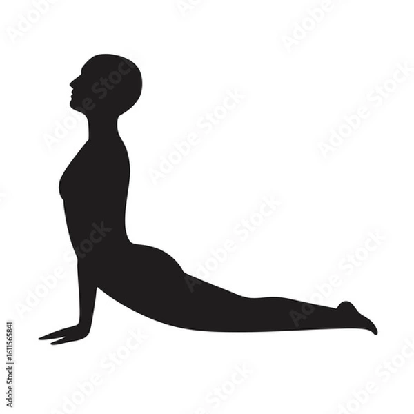 Obraz  outline vector illustration of a person in a cobra