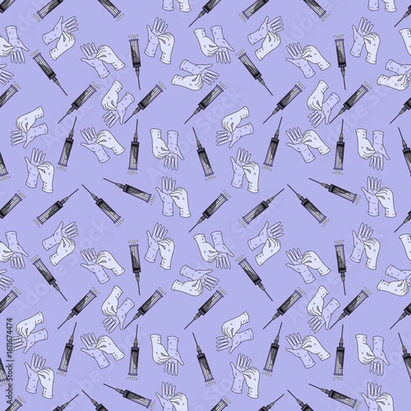 Fototapeta nurse care pattern printable