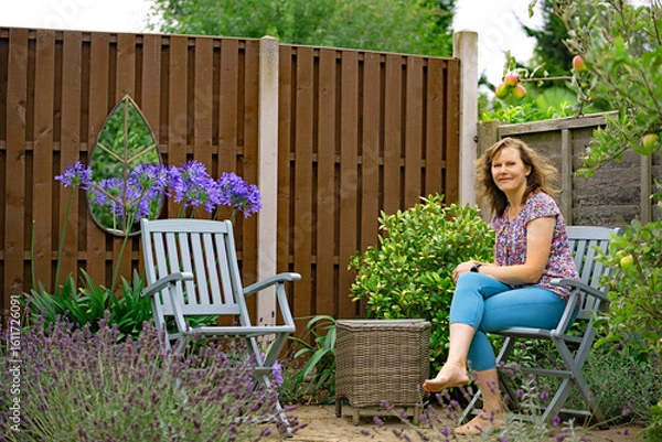 Obraz Mirror by the Agapanthus.
