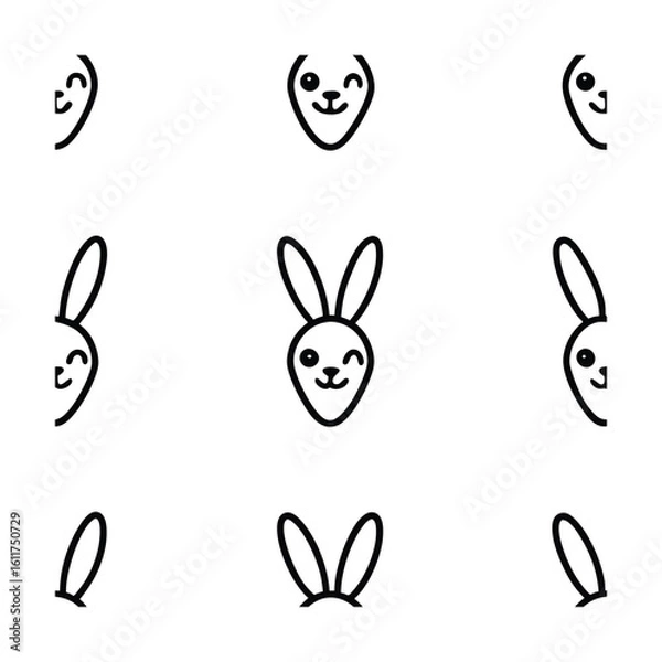 Fototapeta cartoon-seamless-pattern-with-carrots-and-easter-b.eps
