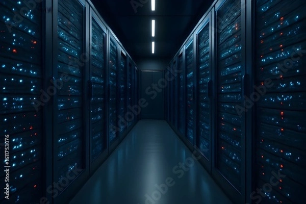 Fototapeta computer network server room