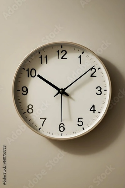 Fototapeta wall clock on a white background