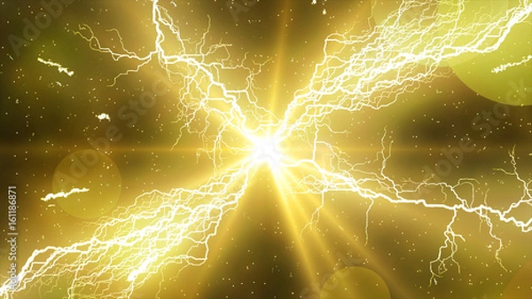 Fototapeta 稲妻エフェクトイメージ