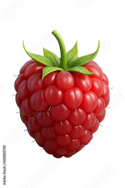 Obraz Raspberry fruit 3d high quality realistic image