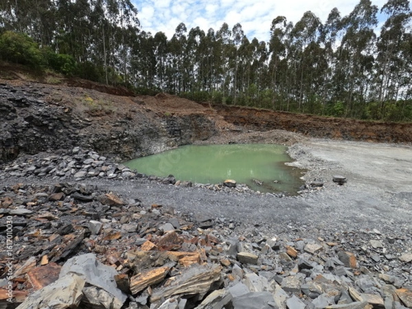 Fototapeta ÁREA DEGRADADA MINERAÇÃO