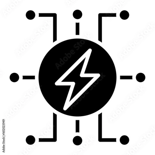 Obraz Energy System line icon
