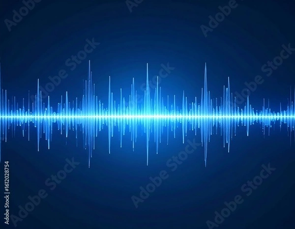 Obraz Abstract sound wave graphic